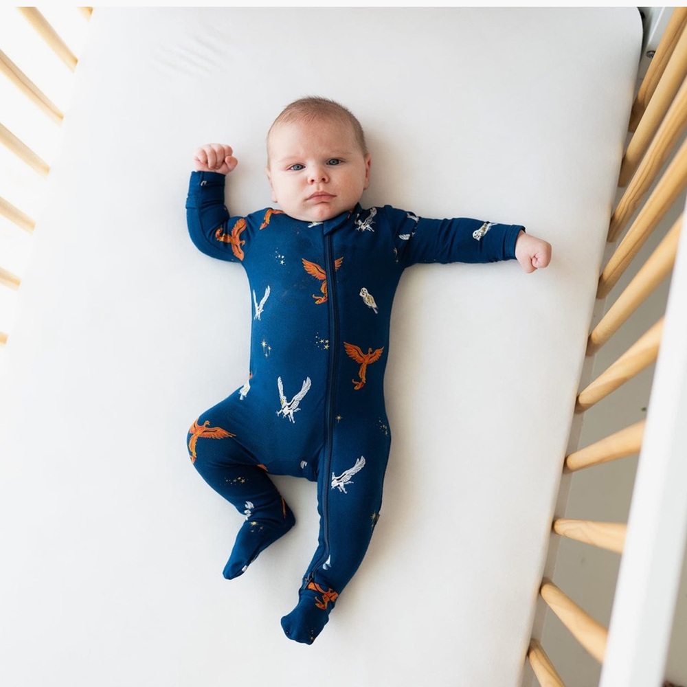 Kyte BABY x Harry Potter Limited Edition Flight Zip Footie (Baby) Size 0-3M NEW - Picture 2 of 11